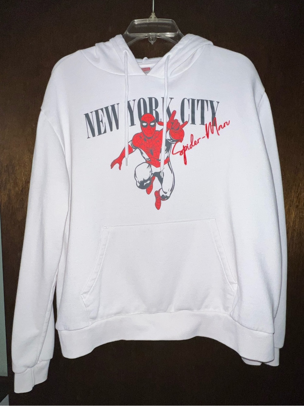 Marvel White Spider-Man New York City Hoodie